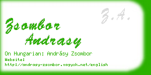 zsombor andrasy business card